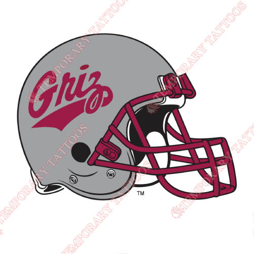 Montana Grizzlies Customize Temporary Tattoos Stickers NO.5176